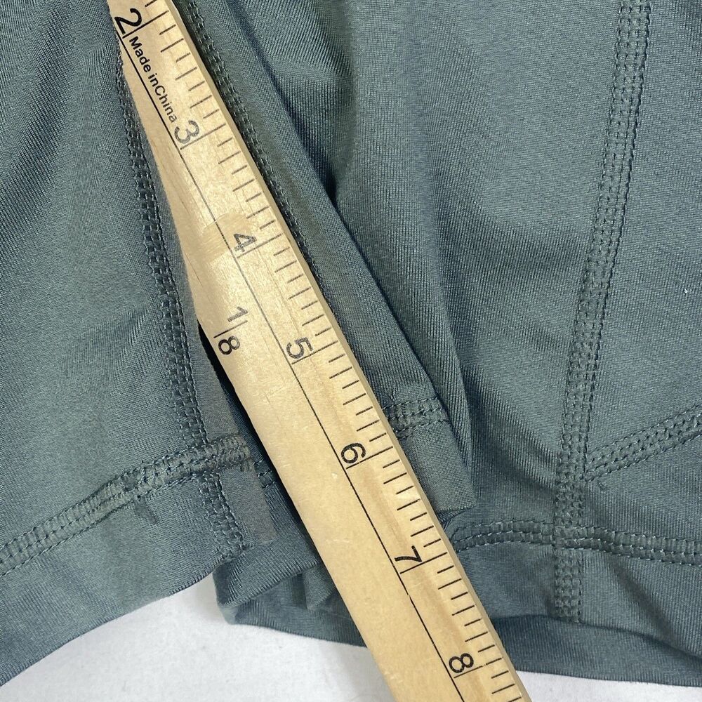 Velocity Womens Size Medium Shorts No Sweat Athletic Olive Green Pockets - Picture 6 of 6